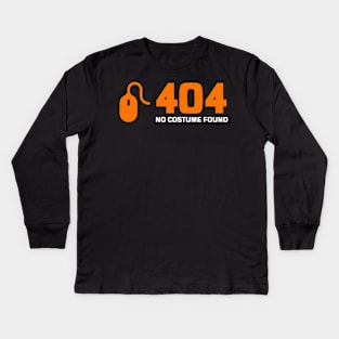 404 Web Developer Costume Kids Long Sleeve T-Shirt